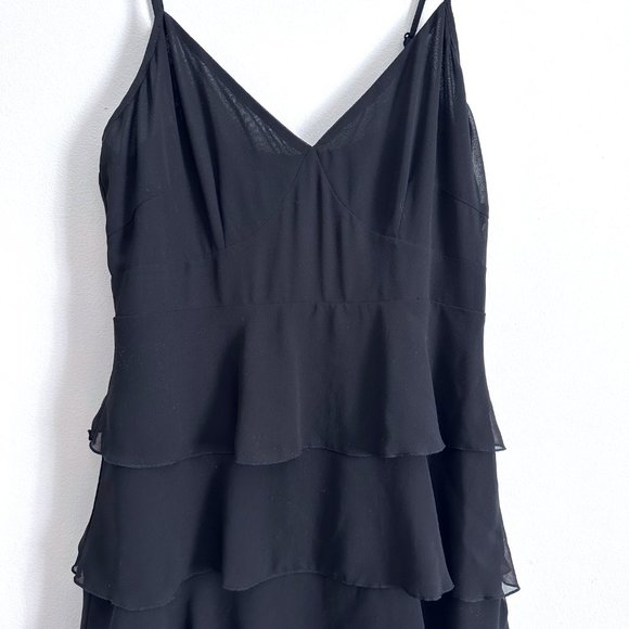 Esprit Collection Black Lined 100% polyester Layered Dress - US 2 - Picture 3 of 10